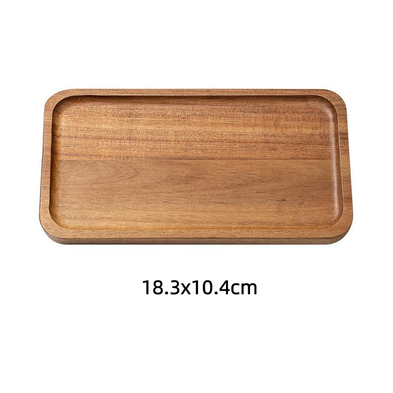 Japanese Style Storage Tray Irregular Cloud Shaped Wooden Tray For Bread Dessert Cake Coffee Tea Cup Household Organizer Plate