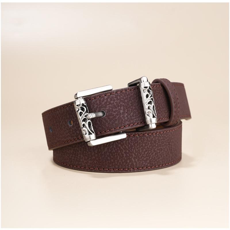 

Женский ремень Новый Модный Повседневный Простой Ремень Универсальный Высококлассный Персонализированный Пряжка-штифт с Джинсовым Ремнем 105cm