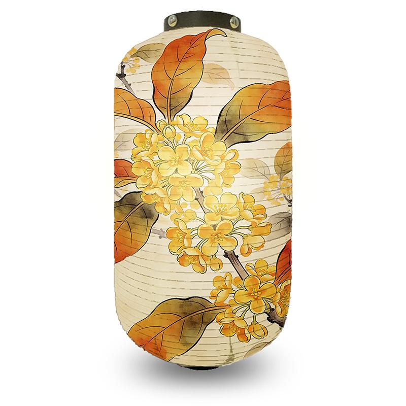 

Japanese Style Peony Pattern Cloth Lantern Ukiyo-e New Year Festival Decor Lantern Izakaya Restaurant Hangings Ornaments 20x35cm