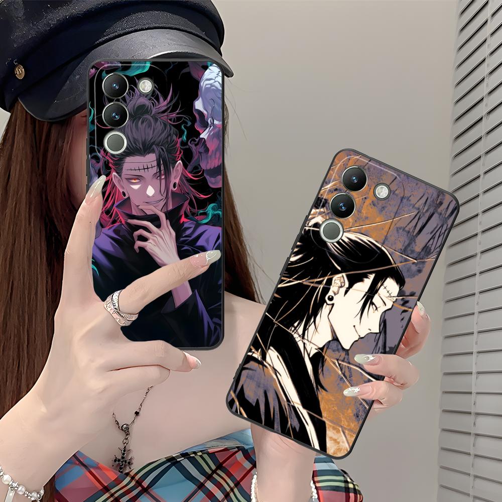Jujutsu Kaisen Geto Suguru Handyhülle für VIVO V60 V50 V40 V30 V29 V27 V25 V23 Pro Lite 5G Bunte Druckabdeckung Luxuriöse Abdeckung