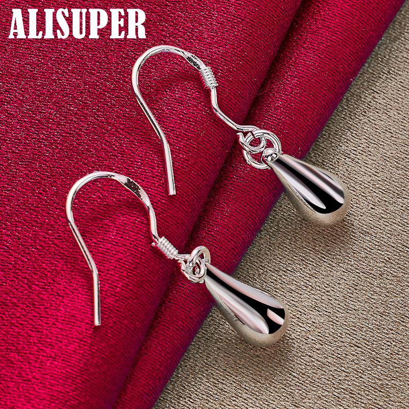 925 Sterling Silver Picaturi de apa Picaturi de ploaie Cercei Bijuterii
