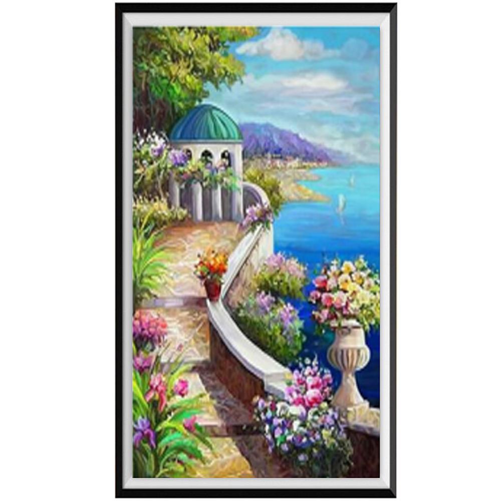 

5D Diy алмазная живопись животное павлин цветок пейзаж подарки ручной работы украшение дома имитация вышивки крестом комплект ремесла 30X55cm