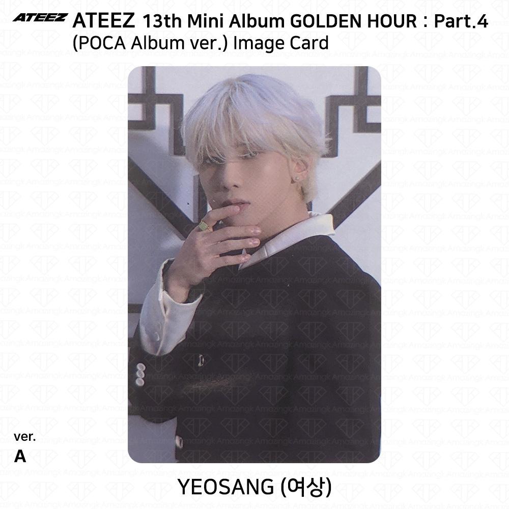 ATEEZ 13. Mini-Album Golden Hour Teil 4 POCA Album Version. Fotokarte