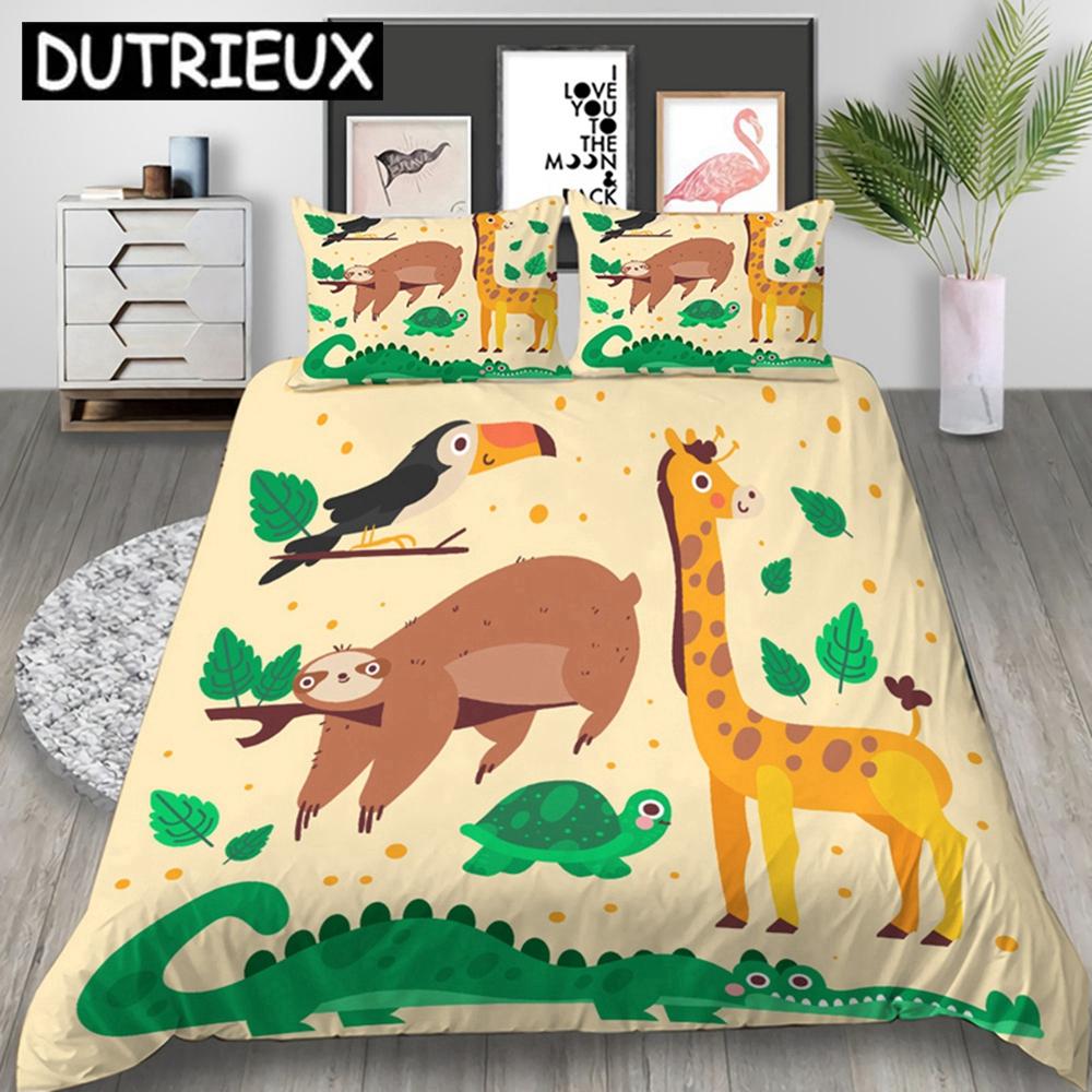 Comforter Cartoon Sloth 3D Printed Bedding Set S S Comforter Bedding Set Bedclothes (No Sheet