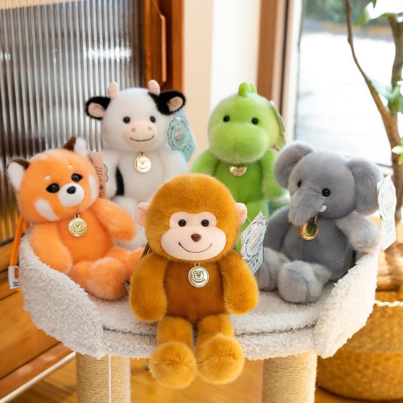 Scented Running Man Plush Keychain: Cute Animal Backpack Charm Doll