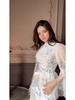 Spring 2025 Elegant Long Sleeve Slimming Dress - Comfortable Design