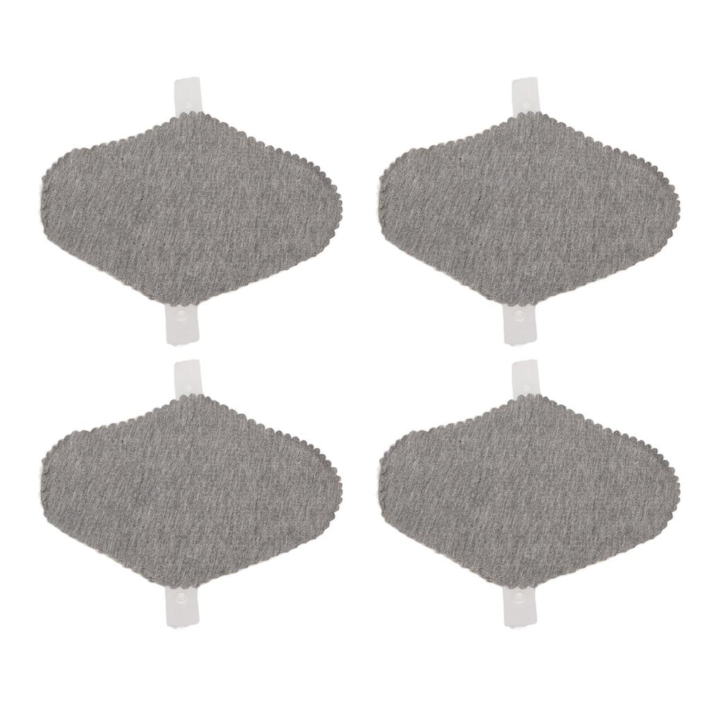 4PCS Washable Feminine Pads Gray Graphene Leakproof Breathable Reusable Sanitary Pads for Women M