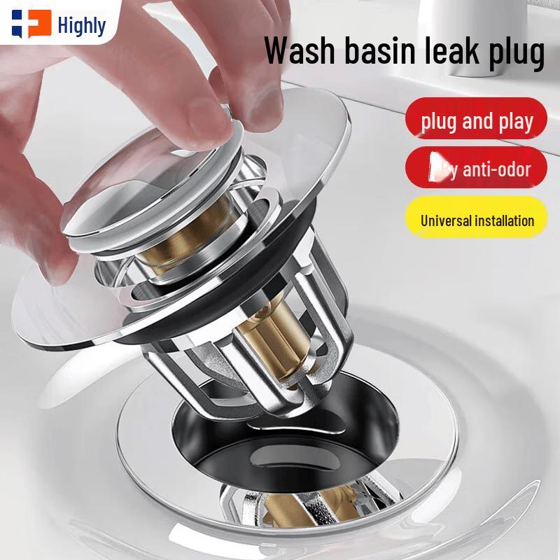 Haili Basin Pop-up Drain Stopper with Filter