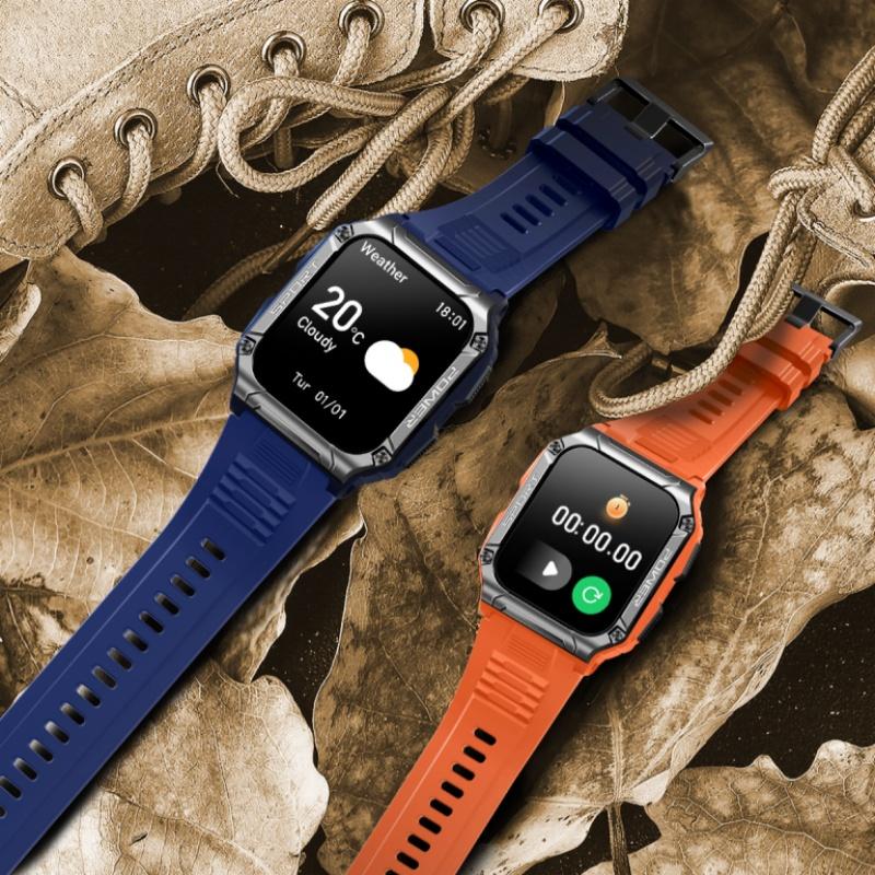 Rainbuvvy NX6 Smart Watch 1.95inch TFT Screen 240x282 BT5.1 Bluetooth Call IP68 Waterproof 400mAh Big Battery Android Sports Watch