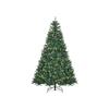 Sapin De Noël HOMCOM, 700 LED Blanc Chaud, 2154 Branches, Ignifuge, Plastique/métal, 210 X 142 Cm, Vert