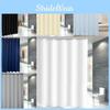 Modern Polyester Waterproof Shower Curtain Set With Logo For Bathroom Privacy And Water Barrier