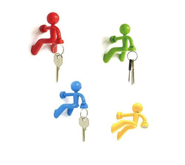 Porte-clés Attache Hanger Magnétique OneHorse - Réfrigérateur/Papeterie (Ensemble de 4 pièces)