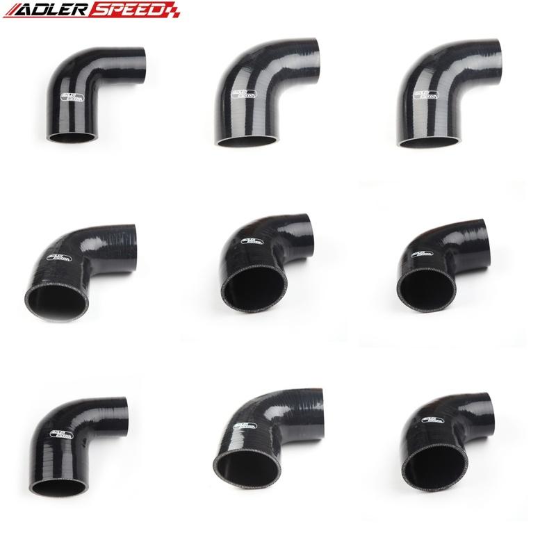 

Universal ID 51mm 55mm 57mm 60mm 63mm 70mm 75mm 90 Degree Reduce Elbow General Silicone Coolant Intercooler Pipe Turbo Air Tube ID 51MM