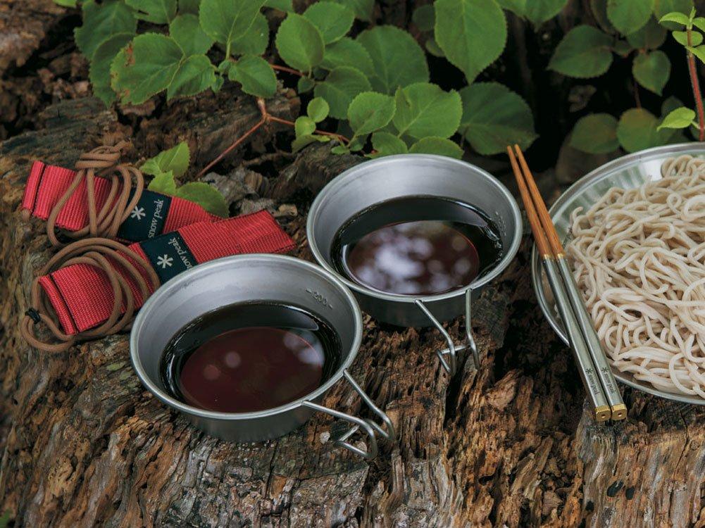 Snow Peak Titanium Sierra Cup Titanium Measuring Cup with Graduated Measuring for and Camping E-104, Cup, Lightweight, Cooking, Outdoors,