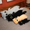 40100cm Big Eyes Cartoon Animal Plush Toy Stuffed Yellow Black Grey Cat Plushie Peluche Sleeping Long Leg Pillow Kids Present