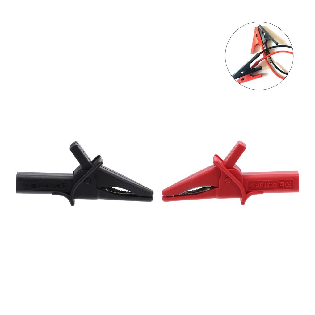 HT18A Alligator Clip Universal Testing Lead Component Automotive Battery Test Clamp Set Electricity Detect Tool Accessories