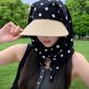 Korean Style Headscarf Hat Outdoor Camping Style Sun Protection Hat Y2K Hip-Hop Scarf Hat Wide Brim Uv Protection Baseball Cap