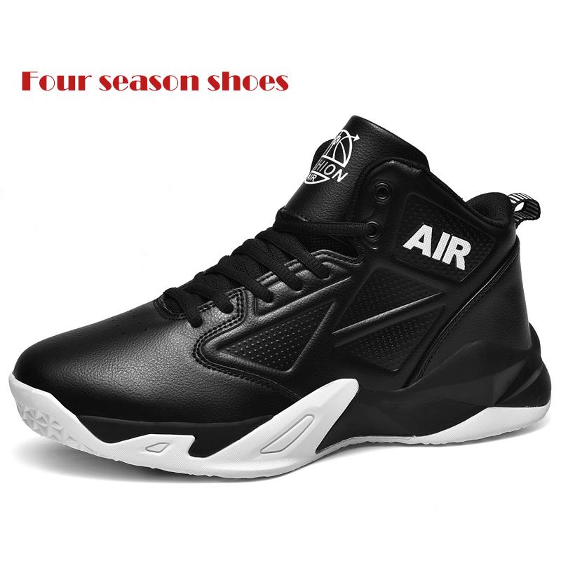 Breathable Men Basketball Shoes Women Hiking Shoe Unisex Plush Sneakers Couple Four Season Shoe Winter Plush Shoe Big Size 36-48