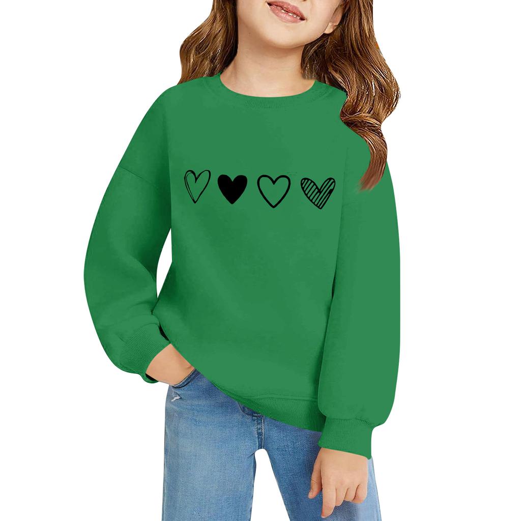 Kinder Langarm Lockerer Pullover Buchstabenaufdruck Rundhals Sweatshirt
