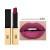 Sichtbar kleiner Goldbarren klebt nicht in der Tasse, Mattrot, 16 Farben, goldene Tube, Nude-Lippenstift, Schönheit