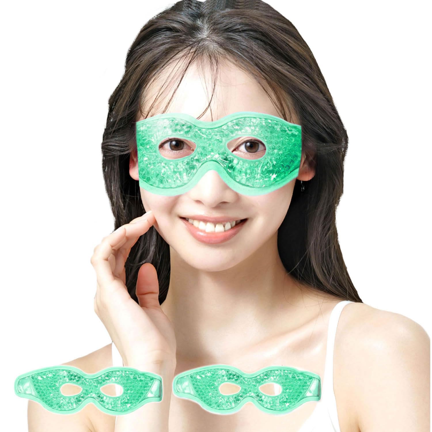 

Archnote Cooling Eye Cooling Eye Eye Mask of Mask, Mask, Hot/Cold (Set 2, Green) зелёный