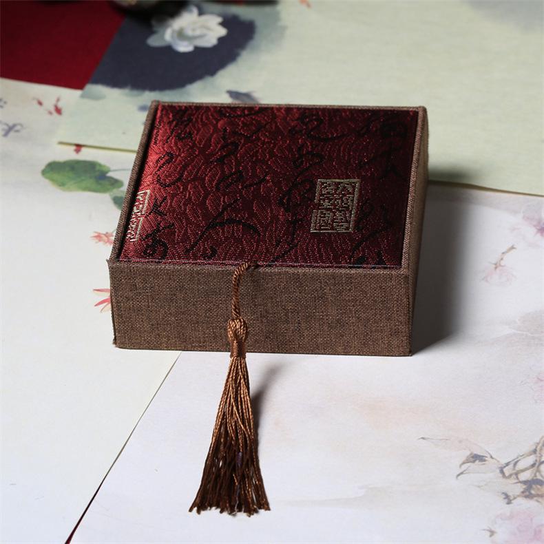 Jade Buddhist Beads Bracelet Gift & Storage Box