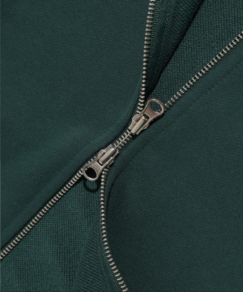 Istkunst Logo&Smiley Hood Zip Up_Deep Green(Ik2Efmm480A)