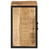 VidaXL Armoire de Salle de Bain, Placard de Toilette avec Porte et Compartiment, Meuble de Rangement, Moderne, Bois Massif 358573