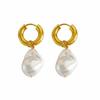Chic European & American Faux Pearl Dangle Earrings: Trendy, Creative French-Style