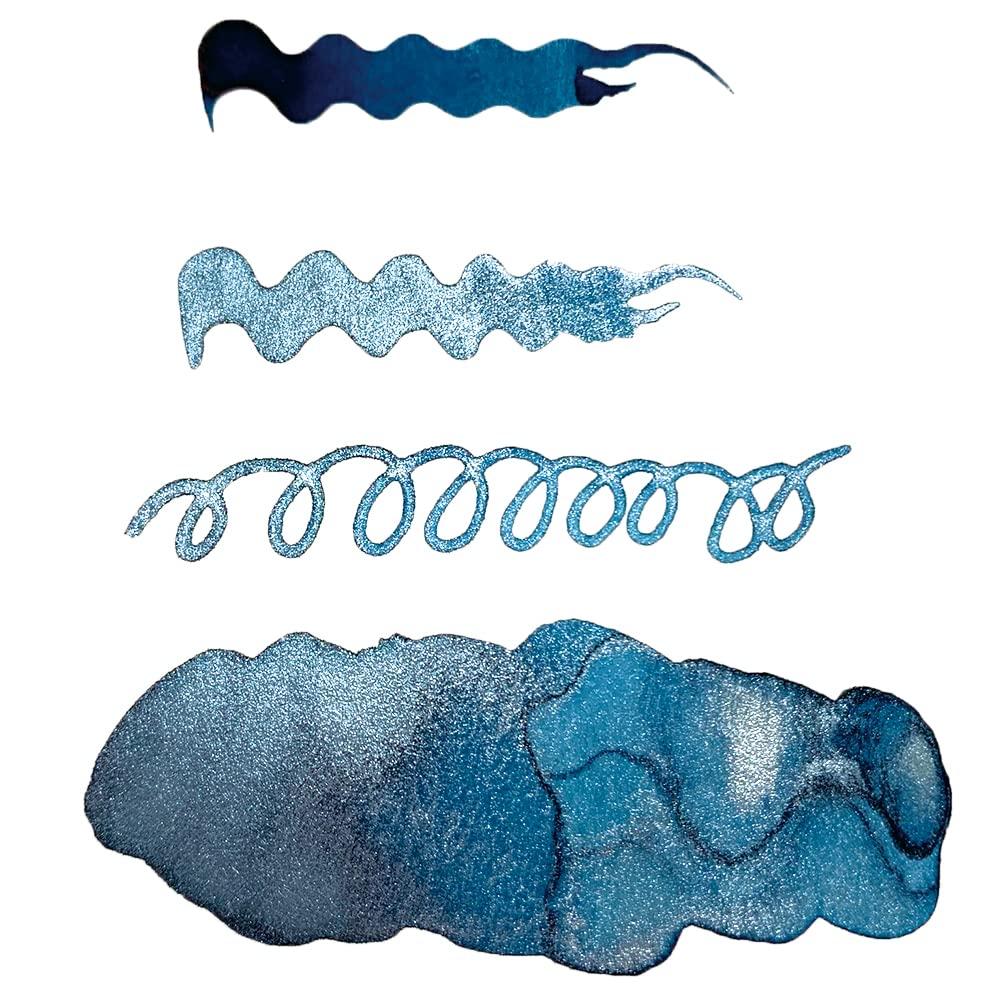 Kuretake Ink Cafe Glitter Base, Silver, ECF160-524