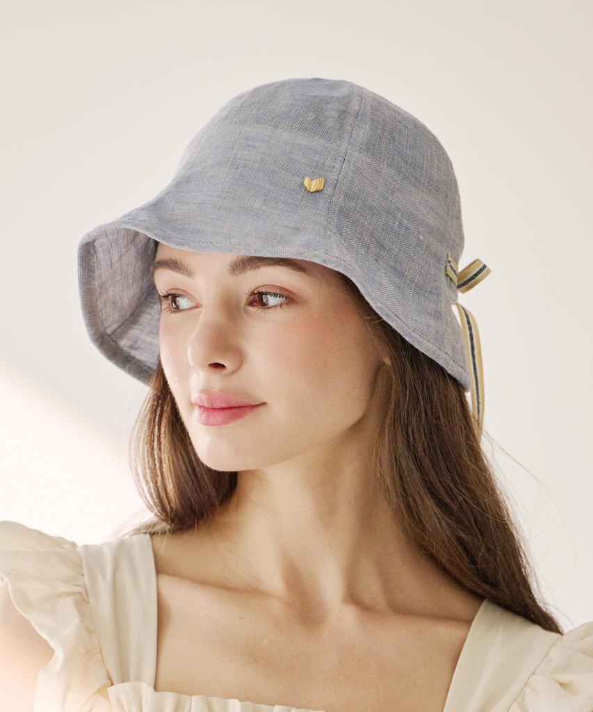 Koipeu Linen Ribbon Bucket Hat Cf071Ht017