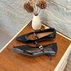 First layer sheepskin insole pointed Mary Jane shoes women's spring light luxury high-end fashion shoes