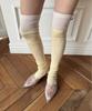 THEPORTA Layered Leg Warmer, Butter Yellow