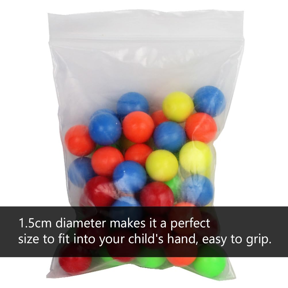 Vaguelly Probability Learning Plastic Balls, 100-Pack, 0.59-inch Diameter, 5 Colorful Balls, Visual Development Promotion, Number Play, Educational