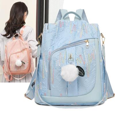 Women's Minimalist Lightweight Travel Backpack: Large Capacity & Versatile Double Shoulder Design