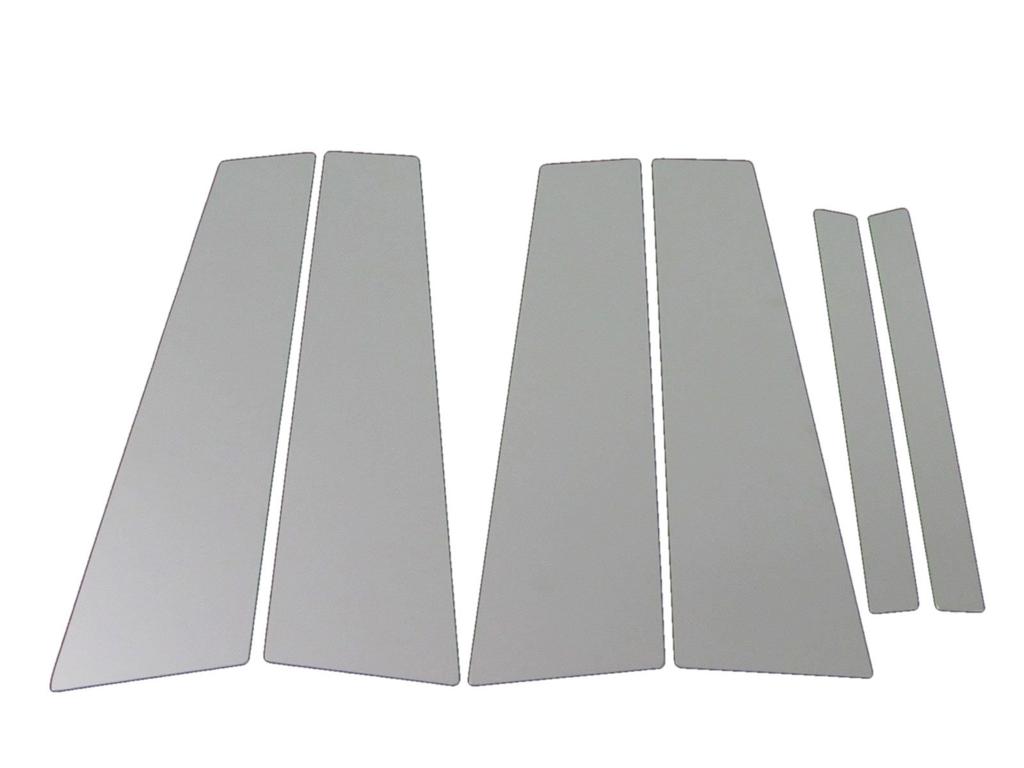 BRIGHTZ Stainless Steel Plated Pillar Panels for and LS600hL and Compatible with Visors Ultra-Mirror (6-Piece Set) LS460, LS460L, LS600h, (UVF45,