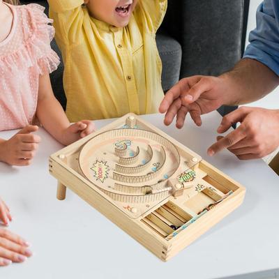 Holz-Flipperspiel Frühe Entwicklung Feinmotorik Tischspielzeug Stil A