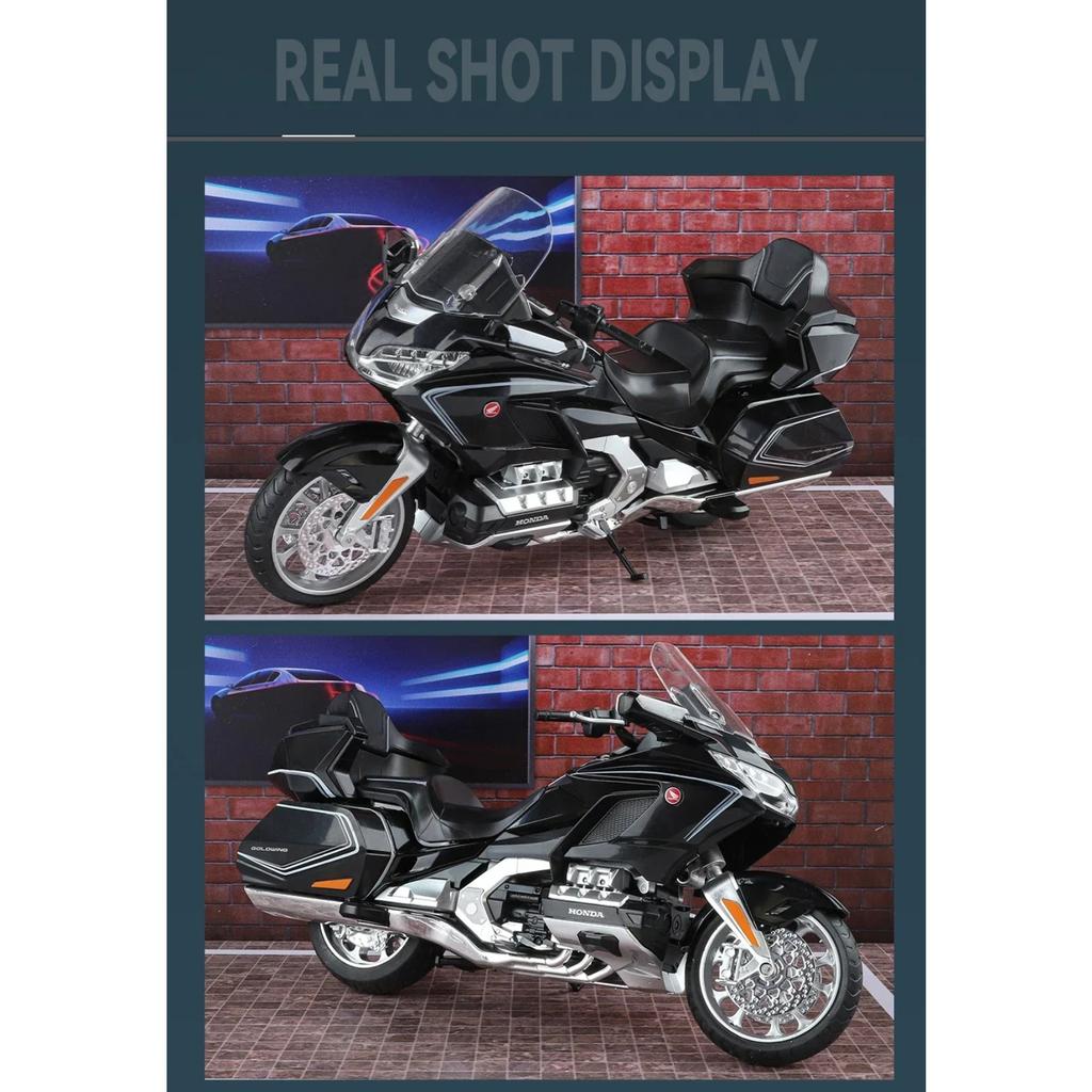 1/11 HONDA Gold Wing GL800 2021 Modello Moto in Lega Diecasts Metallo Moto da Turismo Ricreativo Modello Suono Luci Giocattolo per Bambini Regalo