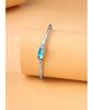 Armband für Frauen und Mädchen Blaue Kristallarmbänder für Frauen | Silberfarbenes blaues Kristallarmband für Mädchen | Geburtstagsgeschenk