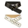 Edgy Studded Punk Belt With Adjustable Length Durability Synthetic Leather for Men and Women