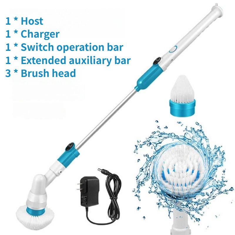 Cepillo de Limpieza Eléctrico Multifuncional Inalámbrico Herramienta de Limpieza de Esquinas para el Hogar y el Baño Set de Gadgets de Limpieza Portátiles de Mano