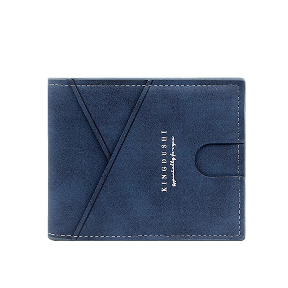 Vintage Men's Short Wallet Multi-position Leather Coin Pocket Fashion PU Card Bag  Male