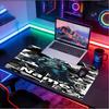 Custom Name Personalized Batman Pattern Mousepad, Laptop PC Desk Mat, Decorative Desk Mat for Home Keyboard Pad Gift