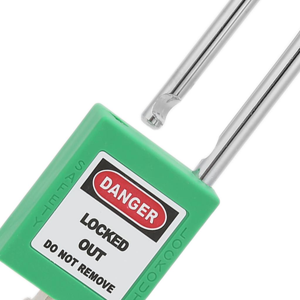 38mm   Padlock Insulating Industrial Plastic Nylon PA Steel for Chemical Electric Power Nuclear Energy(Purple )