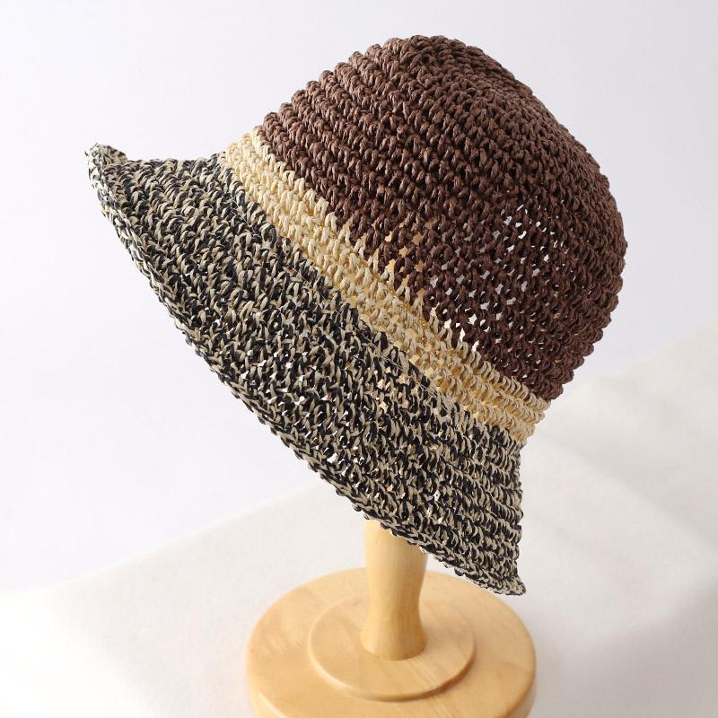

Women s Japanese-Style Sun Hat Summer Beach Fisherman Hat Multicolor Woven Versatile Face Cover for Sun Protection Adult 56-58cm