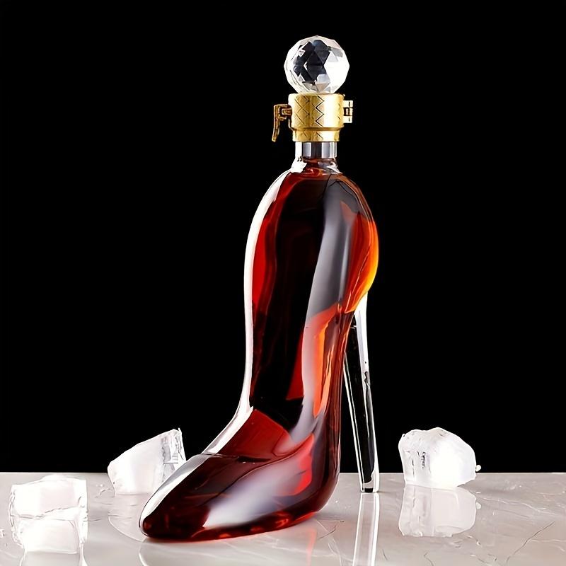 1pcs Glass High Heel Shaped Wine Bottle Glass Wine Container Special Shaped Decanter Whiskey Glass Bottle Alcohol Bottle Whiskey Container Wine Set Ac