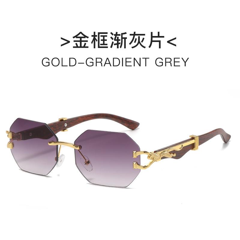 Metal Frameless Unisex Sunglasses Women Punk Eyewear Outdoor Sports Cycling Driving Shades Anti UV400 Protection