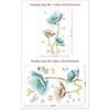 New Blue Lotus Wall Stickers Large DIY Decorative Stickers Living Room Home Decor Flowers Wall Decals Bedroom Art Design