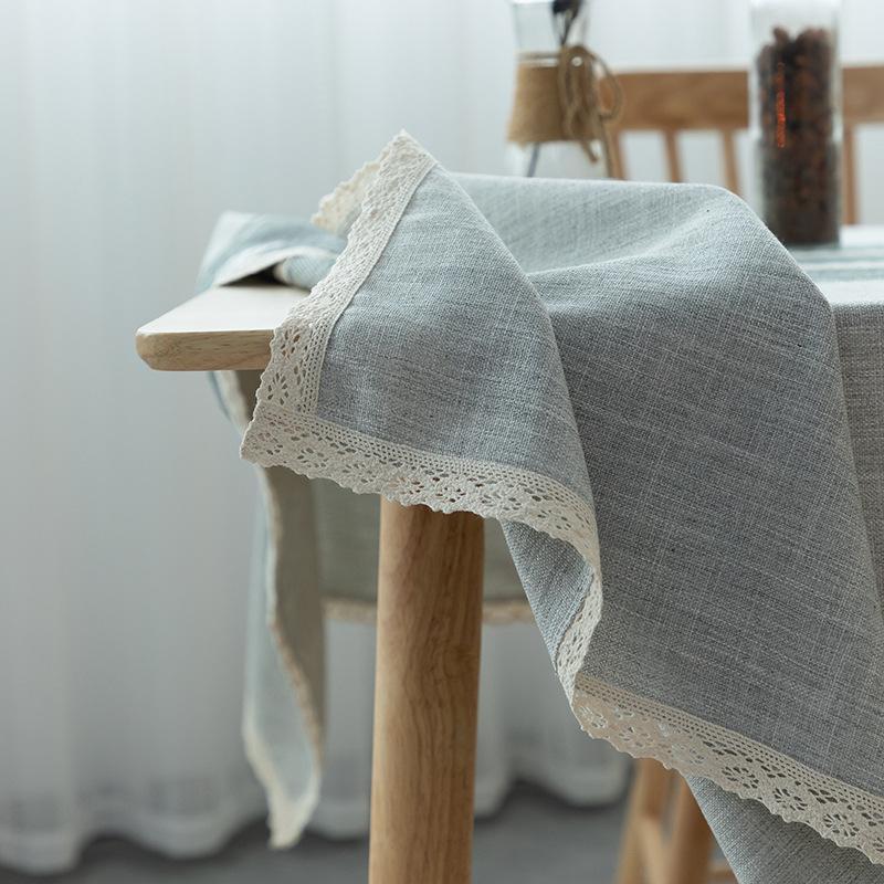 Henggang Waterproof Tablecloth Household Cotton And Linen Dining Table Cloth Anti-Penetration Table Mat Book Tablecloth Cover Towel