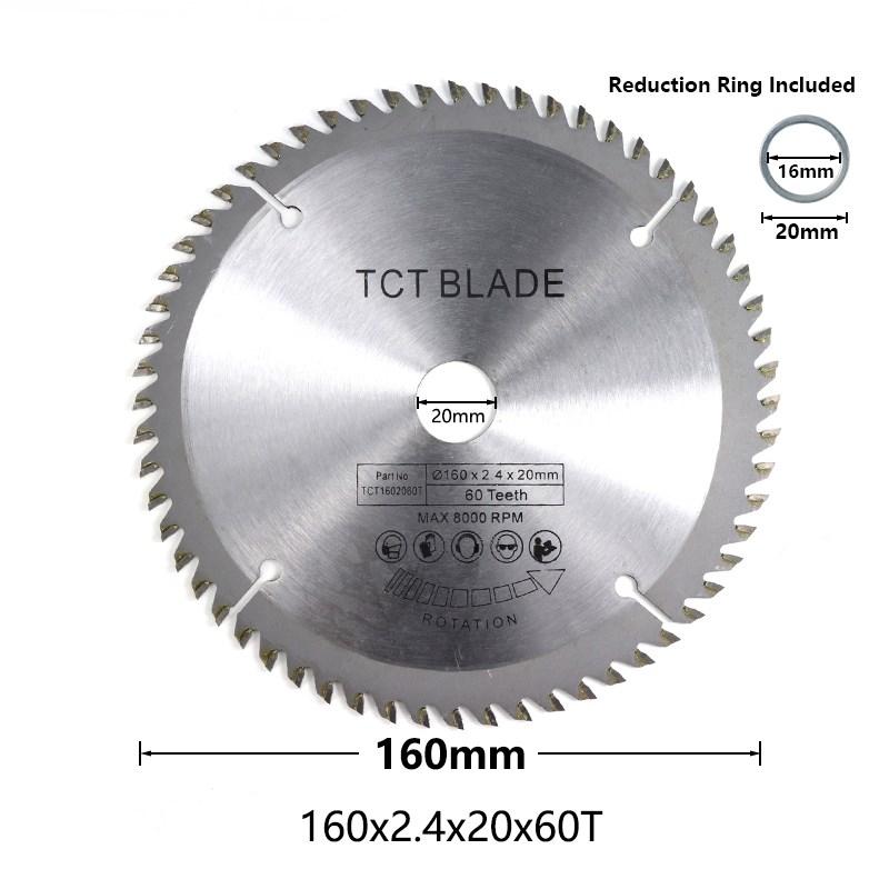 

Дисковая пила CMCP 165 мм, 60 зубьев, пильный диск TCT, твердосплавные лезвия с покрытием Nano Blue, режущий диск по дереву, режущий инструмент